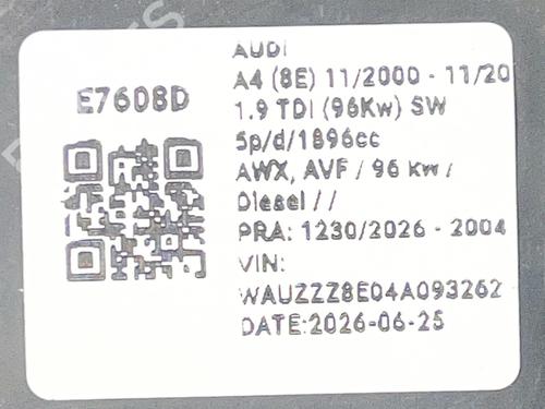 Right headlight AUDI A4 B6 (8E2) 1.9 TDI | BP37230982C29 - Image 6