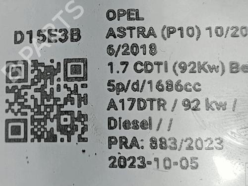 Starter OPEL ASTRA J (P10) 1.7 CDTI (68) | BP33823616M8  - Image 5