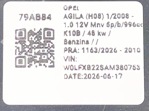 Left taillight OPEL AGILA B (H08) 1.0 (F68) | BP37192411C34 - Image 6