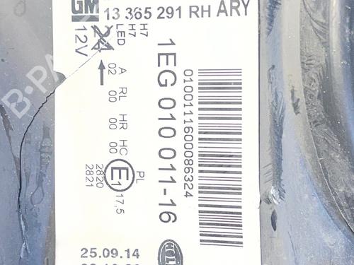 Right headlight OPEL ASTRA J (P10) 1.6 CDTi (68) | BP36856640C29  - Image 5