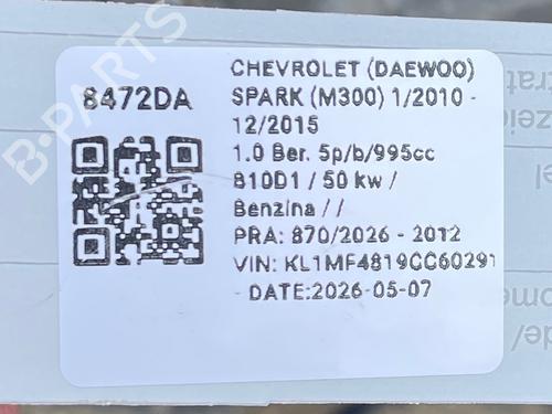 Gearbox CHEVROLET SPARK (M300) 1.0 | BP36856634M3  - Image 6