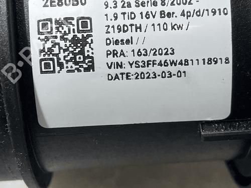 Mass air flow sensor SAAB 9-3 (YS3F, E79, D79, D75) 1.9 TiD | BP34612330M95  - Image 6