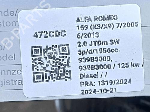 Engine ALFA ROMEO 159 (939_) 2.0 JTDM (939AXP1B) | BP33821705M1  - Image 5