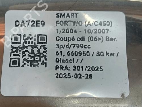 Left headlight SMART CITY-COUPE (450) 0.8 CDI (S1CLC1, 450.300, 450.301, 450.302, 450.303,... | BP33823734C28  - Image 5