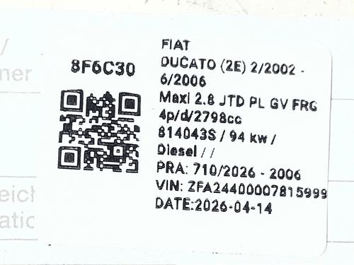 Ignition barrel FIAT DUCATO Bus (244_) 2.8 JTD | BP35775006M48 - Image 6