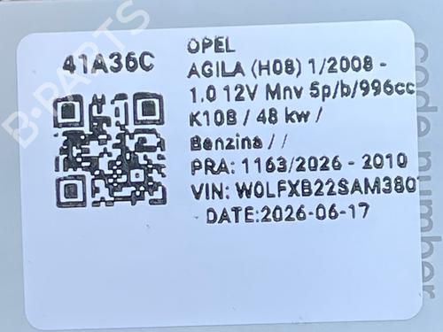 Other OPEL AGILA B (H08) 1.0 (F68) | BP37682985O1  - Image 6