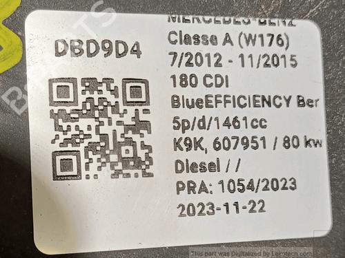 Climate control MERCEDES-BENZ A-CLASS (W176) A 180 CDI / d (176.012) | BP33823758I5 - Image 5