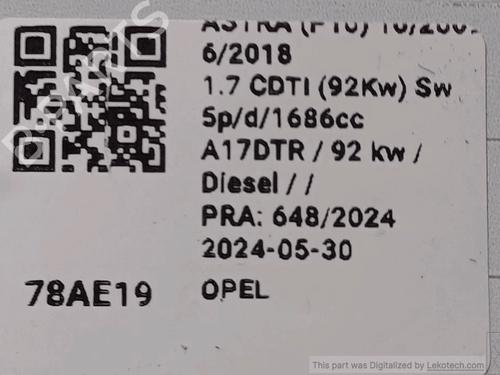 Steering column stalk OPEL ASTRA J (P10) 1.7 CDTI (68) | BP33822454I23 - Image 5