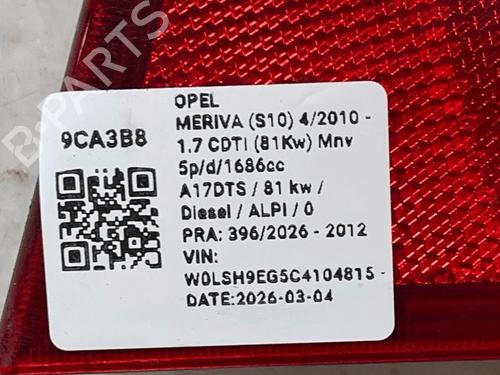 Right tailgate light OPEL MERIVA B MPV (S10) 1.7 CDTI (75) | BP33822913C80  - Image 6