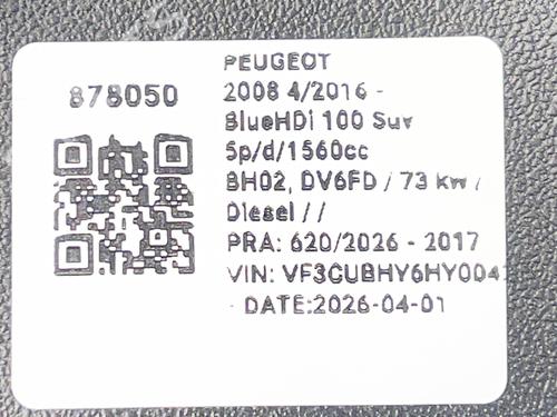 Steering wheel PEUGEOT 2008 I (CU_) 1.6 BlueHDi 100 | BP37169686C49  - Image 6