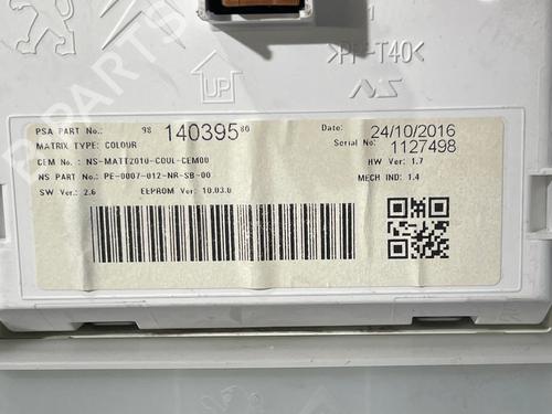 Instrument cluster PEUGEOT 2008 I (CU_) 1.6 BlueHDi 100 | BP37169687C47  - Image 5