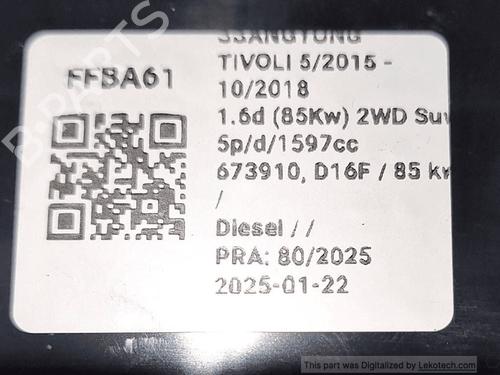 Switch SSANGYONG KORANDO (C300) 1.6 e-XDi | BP33824365I30 - Image 5