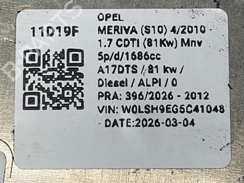 Electronic module OPEL MERIVA B MPV (S10) 1.7 CDTI (75) | BP33820863M83  - Image 6
