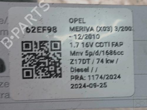 Starter OPEL MERIVA A MPV (X03) 1.7 CDTI (E75) | BP33822091M8  - Image 5