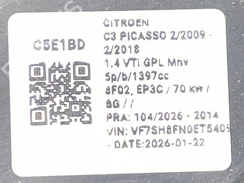 Right headlight CITROËN C3 Picasso (SH_) 1.4 VTi 95 (SH8FSC, SH8FP0, SH8FP6) | BP37169697C29  - Image 6