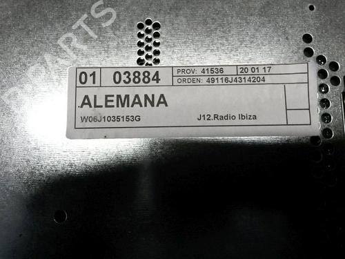 Radio SEAT IBIZA IV (6J5, 6P1) 1.2 | BP27670613E6 
