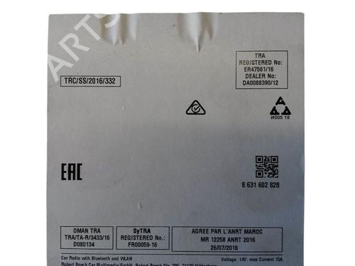 Radio CITROËN C3 / C3 ORIGIN III (SX) 1.2 VTi 82 | BP15707674E6 