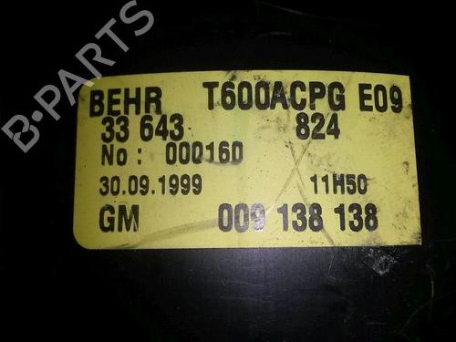 Heater blower motor OPEL ZAFIRA A MPV (T98) 2.0 DI 16V (F75) | BP15694673M62 