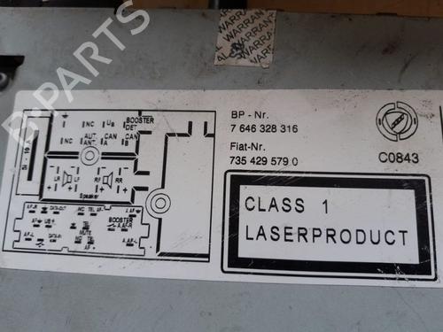 Radio FIAT GRANDE PUNTO (199_) 1.3 D Multijet (199.AXD11, 199.AXD1A, 199.AXD1B,... | BP15704579E6 