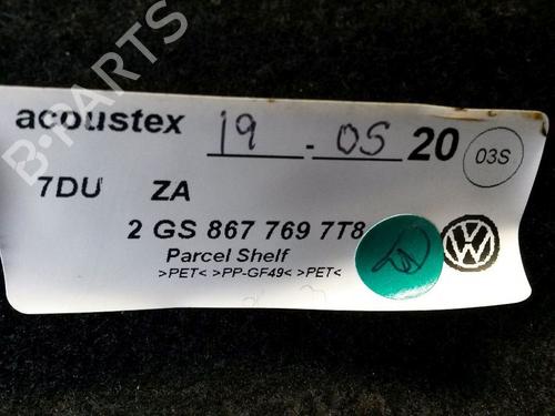 Rear parcel shelf VW POLO VI (AW1, BZ1, AE1) 1.0 | BP30640224C85 