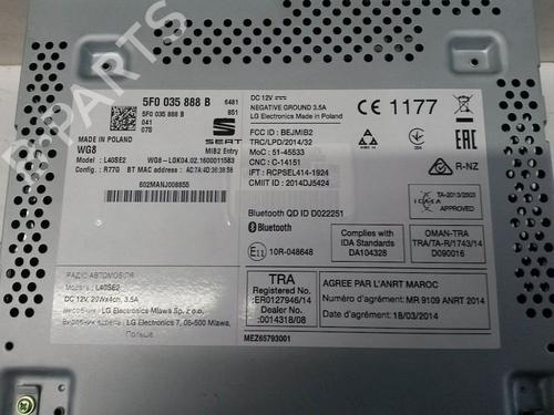Radio SEAT IBIZA IV (6J5, 6P1) 1.0 | BP29317172E6 