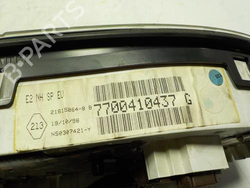 Instrument cluster RENAULT CLIO II (BB_, CB_) 1.6 (B/CB0D, BB00) | BP8957287C47 