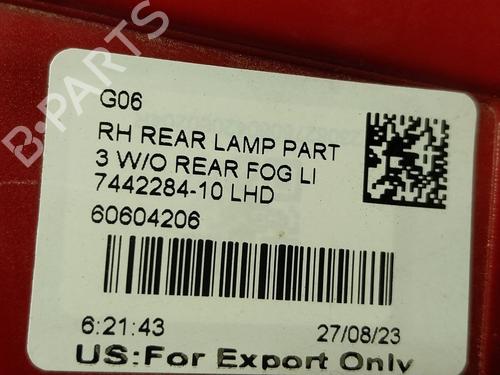 Rear bumper right light BMW X6 (G06, F96) xDrive 30 d Mild-Hybrid | BP29312038C82 