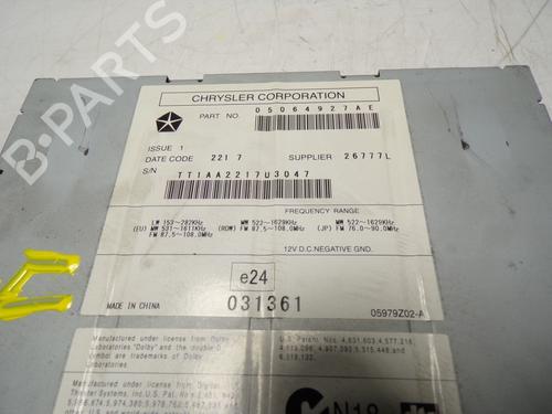 Radio CHRYSLER SEBRING (JS) 2.0 CRD | BP13948005E6 