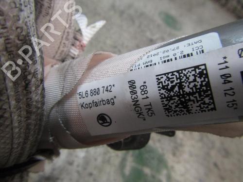 Right curtain airbag SKODA YETI (5L) 1.2 TSI | BP4010647C12 
