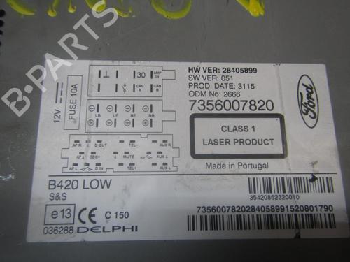 Radio FORD KA (RU8) 1.2 | BP3842483E6 
