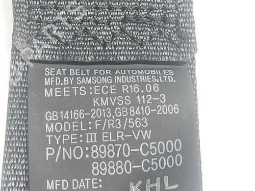 Rear right seatbelt KIA SORENTO III (UM) 2.2 CRDi 4WD | BP19040583I28 