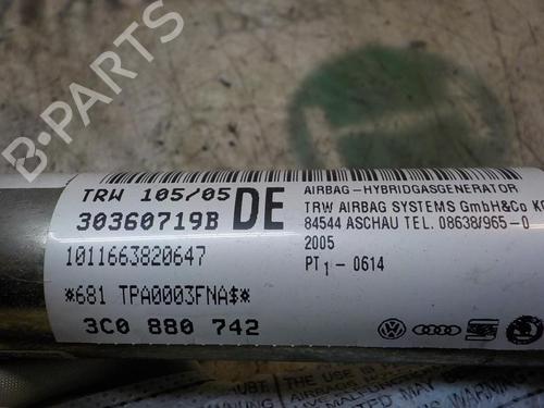 Høyre gardin kollisjonspute VW PASSAT B6 (3C2) 2.0 TDI 16V | BP3851341C12 
