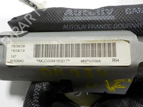 Right curtain airbag NISSAN QASHQAI I (J10, NJ10) 1.5 dCi | BP17042731C12 