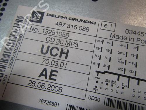 Radio OPEL ANTARA A (L07) 2.0 CDTI | BP3834532E6 