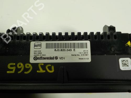 Climate control SEAT IBIZA IV (6J5, 6P1)  | BP13385506I5 