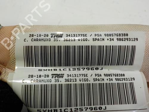 Right curtain airbag PEUGEOT 308 II (LB_, LP_, LW_, LH_, L3_)  | BP11916793C12 