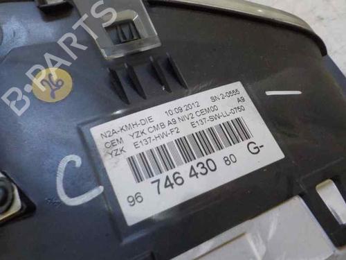 Instrument cluster PEUGEOT 208 I (CA_, CC_) 1.6 BlueHDi 100 | BP6509194C47