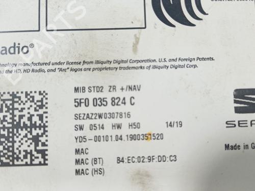 Radio SEAT LEON ST (5F8) 1.5 TSI | BP36394742E6 - Image 5