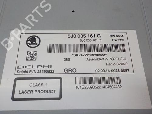 Radio SKODA FABIA II (542) 1.2 | BP3857530E6 