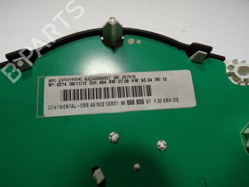 Instrument cluster CITROËN C3 II (SC_)  | BP11193451C47 