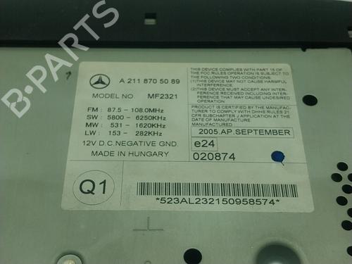 Radio MERCEDES-BENZ CLS (C219) CLS 350 (219.356) | BP18705515E6 