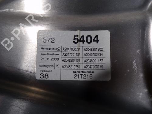 Front left window mechanism MERCEDES-BENZ C-CLASS (W204)  | BP6929987C22 