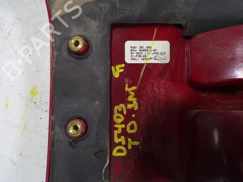 Right tailgate light BMW X5 (E53) 4.6 is | BP9141723C80 