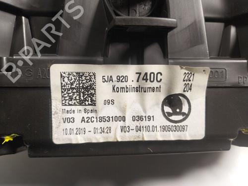 Instrument cluster SKODA RAPID Spaceback (NH1)  | BP16770417C47 