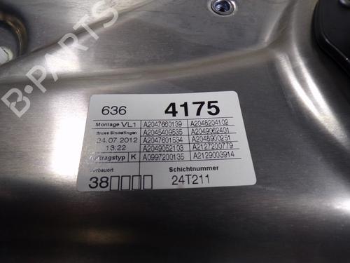 Front left window mechanism MERCEDES-BENZ C-CLASS (W204) C 220 CDI (204.002) | BP7847320C22 