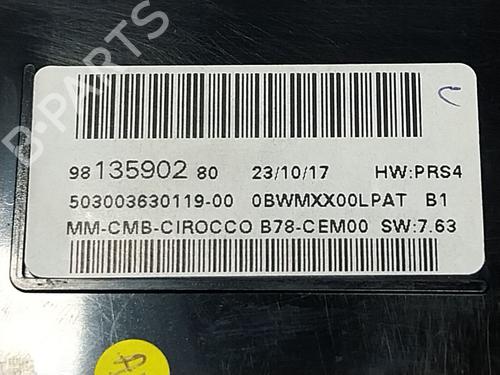 Instrument cluster CITROËN GRAND C4 SPACETOURER (3A_, 3E_)  | BP28689959C47 