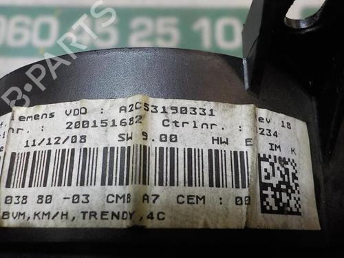 Instrument cluster PEUGEOT 207 (WA_, WC_)  | BP3867249C47 