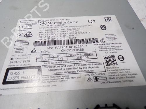 Radio MERCEDES-BENZ C-CLASS T-Model (S205) C 220 BlueTEC / d (205.204) | BP10548113E6 