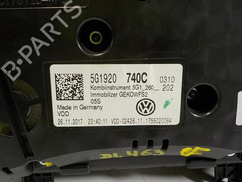Instrument cluster VW GOLF VII (5G1, BQ1, BE1, BE2)  | BP16163774C47 