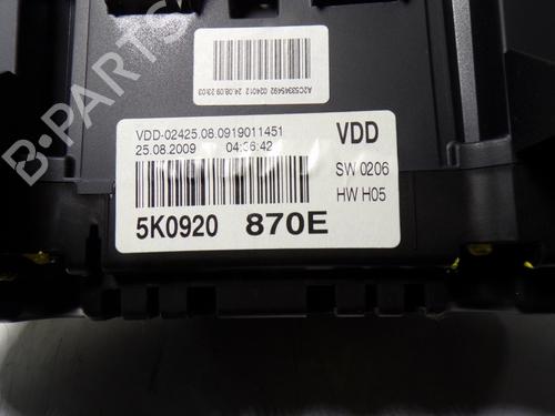 Instrument cluster VW GOLF VI (5K1) 1.6 TDI | BP17100207C47